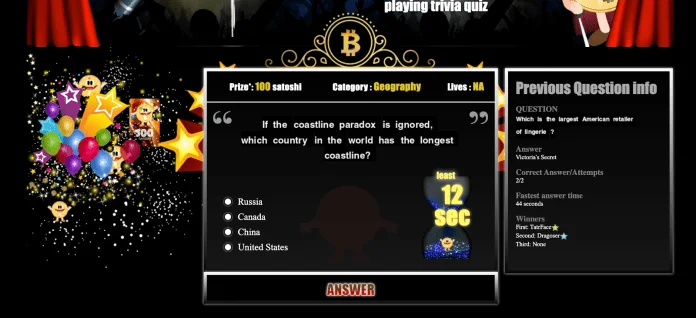 Satoshi Quiz