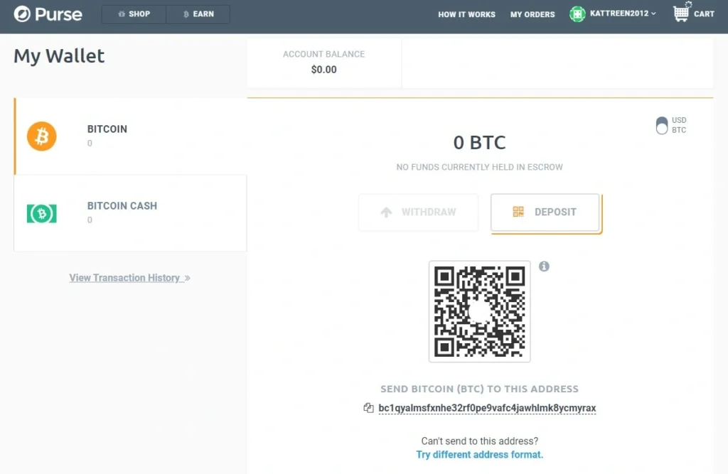 Balance deposit