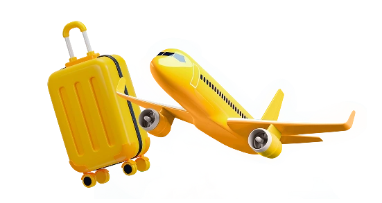 Airplane, suitcase, travel