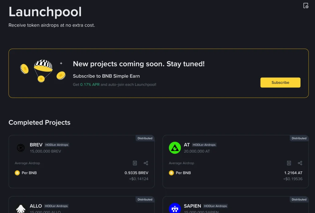 Launchpads (e.g., Binance Launchpad, Bybit, and others)