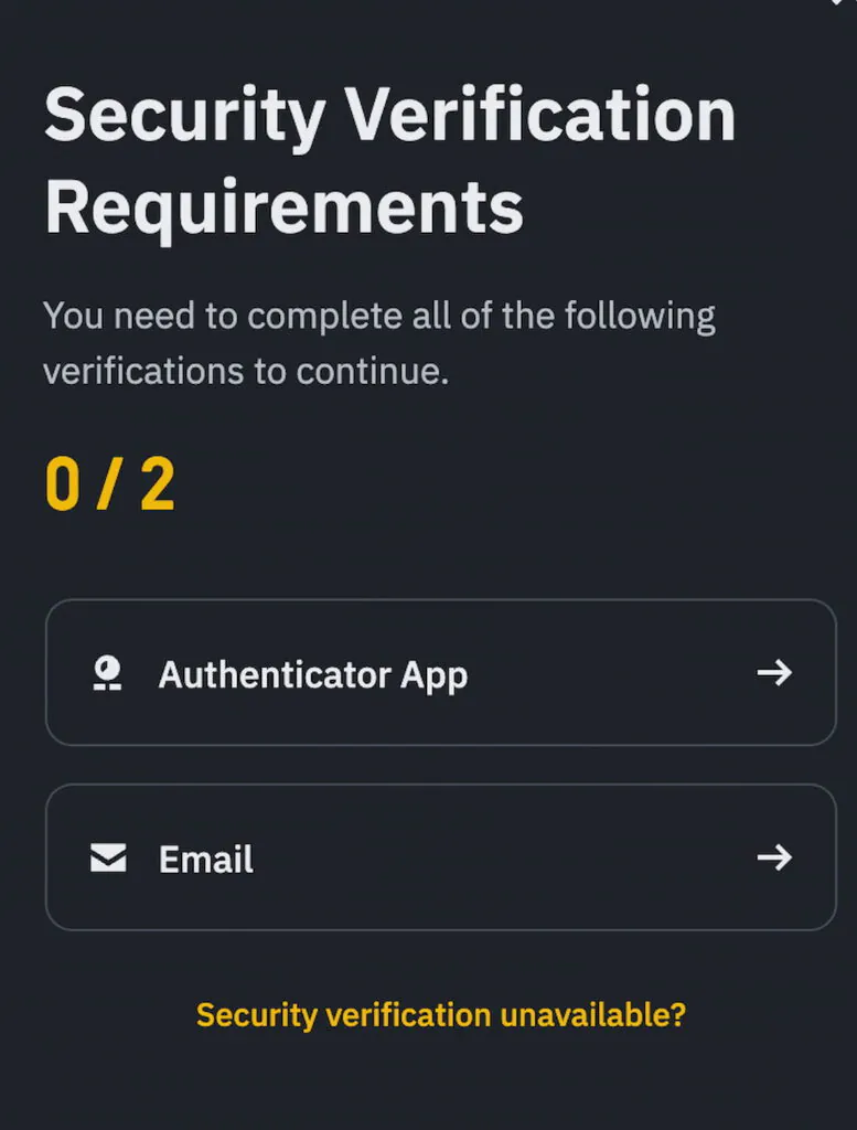the withdrawal on your binance account, binance to binance