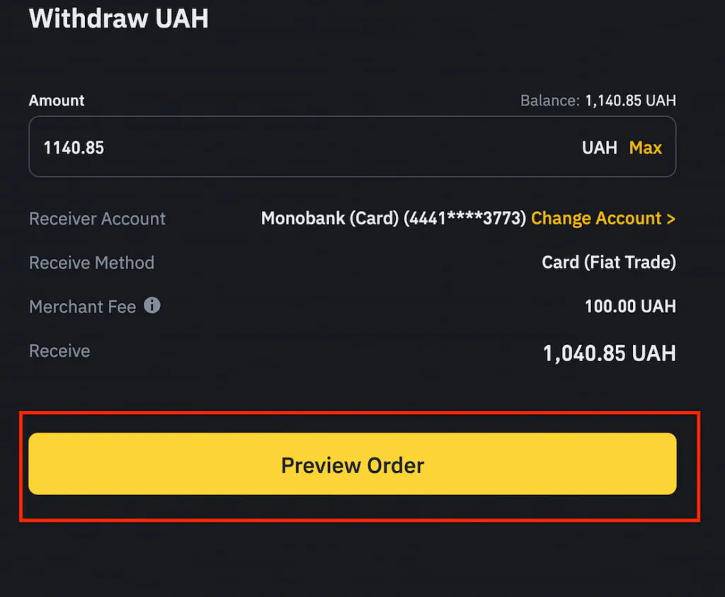 you will need to withdraw from binance