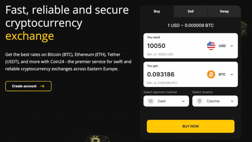 crypto exchanger coin24
